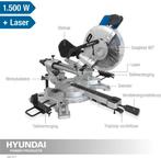 Hyundai 56252 afkort/verstekzaag 1500w, HYUNDAI, Nieuw, Ophalen of Verzenden, Afkortzaag