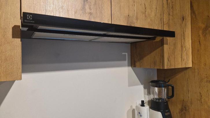 Electrolux LFP619K - hotte encastrable - 90 cm – noir, Electroménager, Hottes, Comme neuf, Encastré, 400 à 600 m³/h, Moteur, Recyclage
