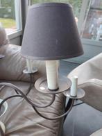 Hanglamp 9 lampen en bruine kapjes., Enlèvement, Utilisé, Métal, 50 à 75 cm