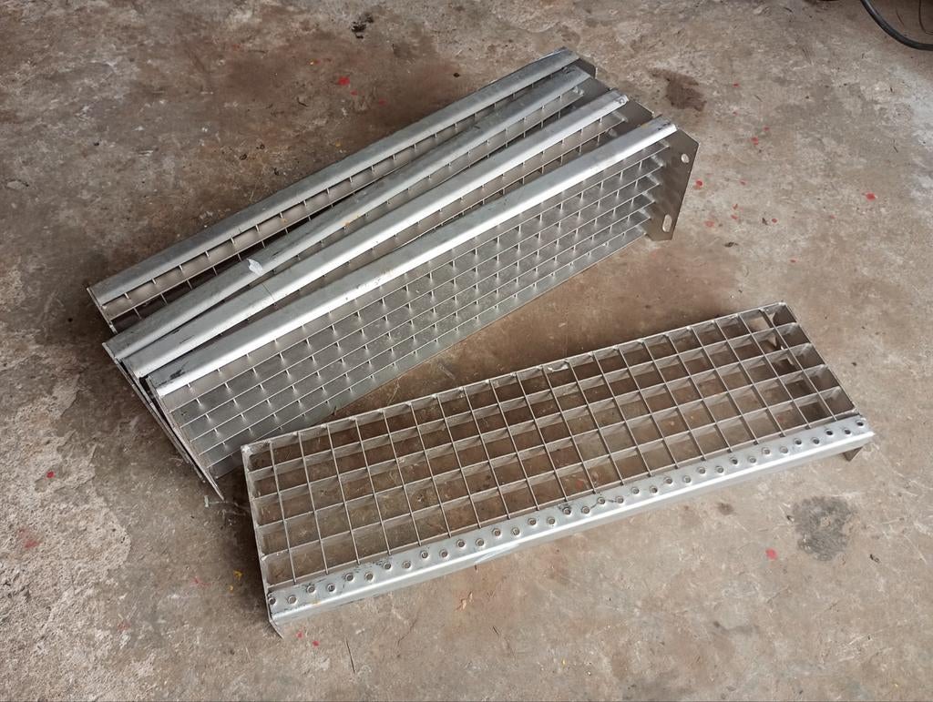 Inox traptreden, 5 stuks, Ophalen, Nieuw, Overige typen, Inox