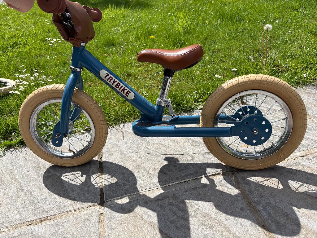 Trybike 2 in 1 - Vintage Blauw, Kinderen en Baby's, Ophalen, Zo goed als nieuw, Loopfiets