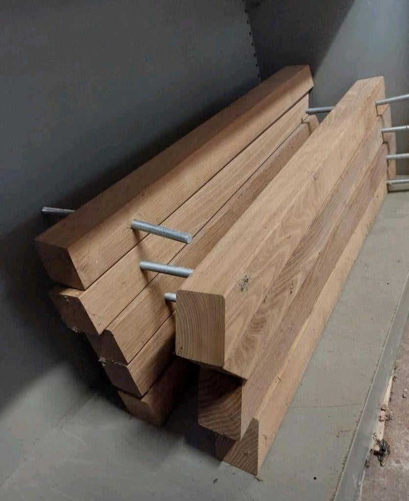 Paaltjes met draadstang (22 stuks), Tuin en Terras, Palen, Balken en Planken, Palen, Ophalen