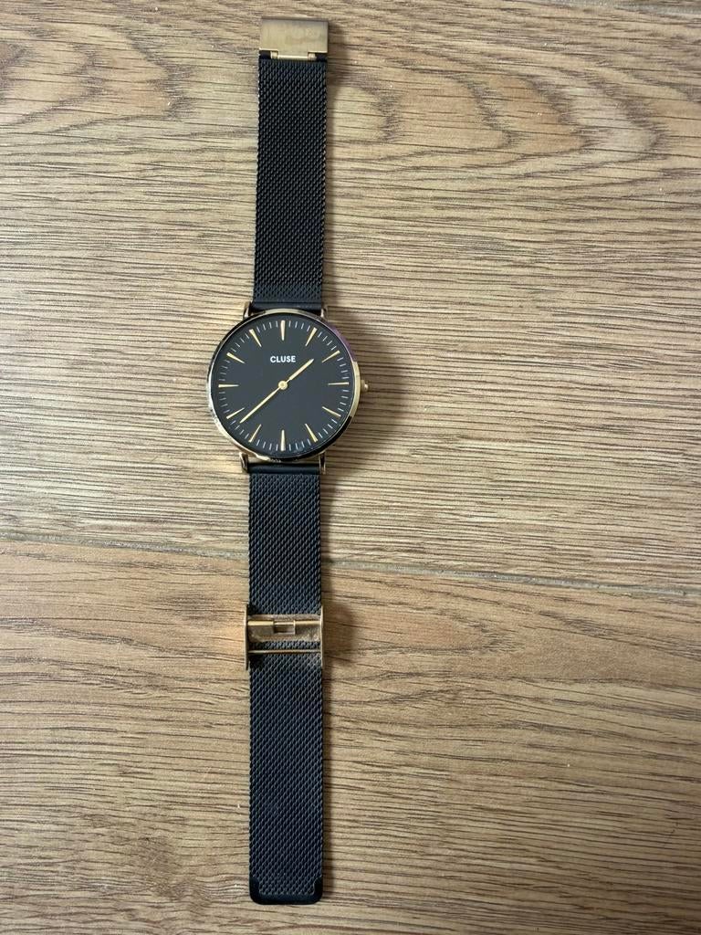 Cluse horloge, Handtassen en Accessoires, Horloges | Dames, Ophalen, Zo goed als nieuw, Goud, Goud