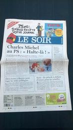 BD: Le Soir – Special 75 ans Spirou + autocollant Tintin, Neuf, Enlèvement ou Envoi, Une BD, Herge