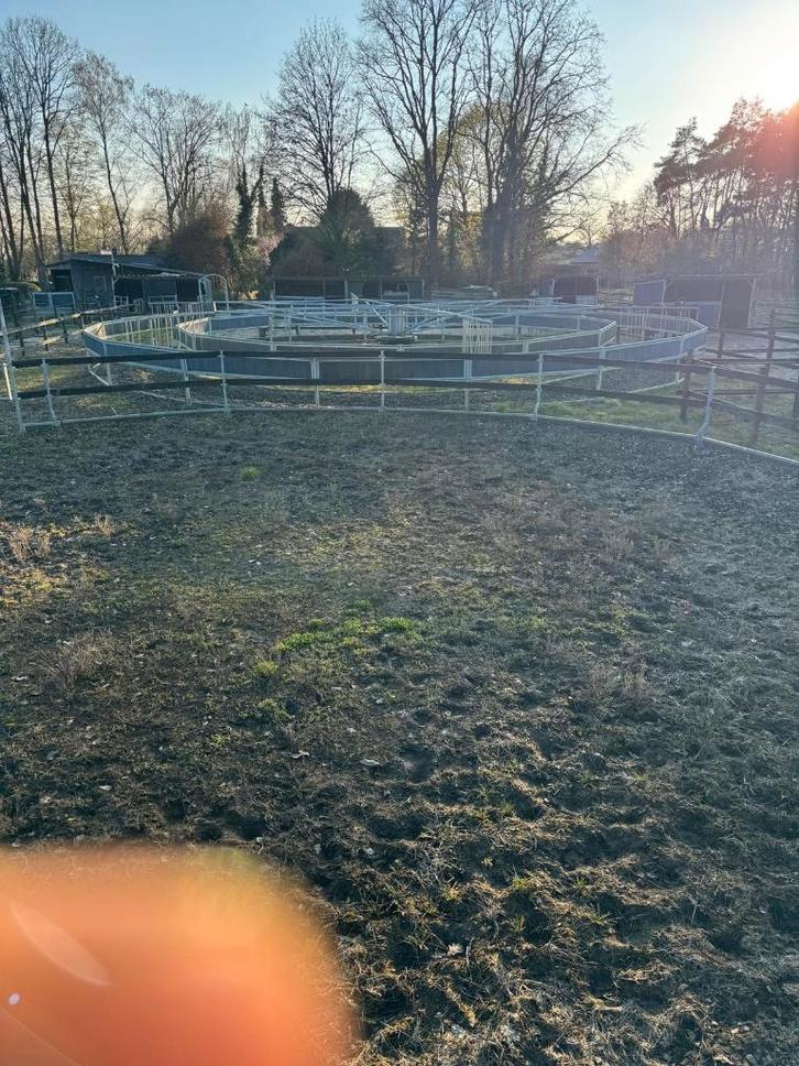 Te koop: Stapmolen + longeercirkel (complete set), Animaux & Accessoires, Box & Pâturages, Mise à l'étable, Pâturage, Accessoires