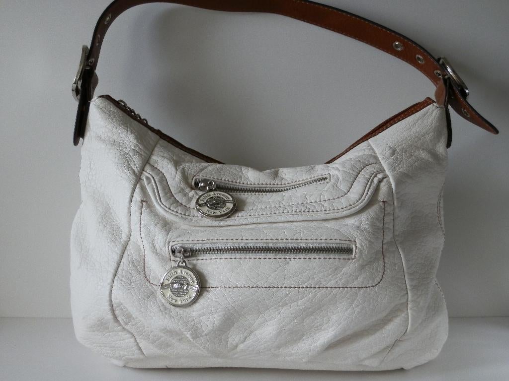 Sac Kathy Fifth Avenue New York pour femme. Apprenez. blanc., Enlèvement ou Envoi, Comme neuf, Blanc, Autres types