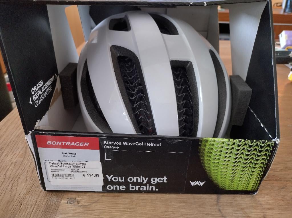Fietshelm Bontrager Starvos kleur wit maat L en ook in XL, Ophalen, Nieuw, Bontrager, L