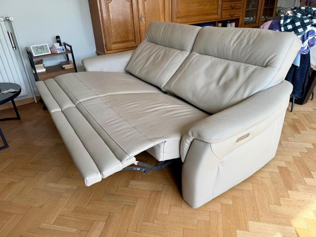 Salon en cuir de haute qualité - Electric Relax - Comme neuf, Maison & Meubles, Canapés | Salons, Enlèvement, Cuir