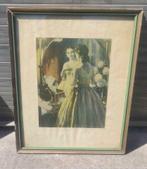 Reproduction sur soie Le premier bal signe Edmond doumont, Enlèvement ou Envoi