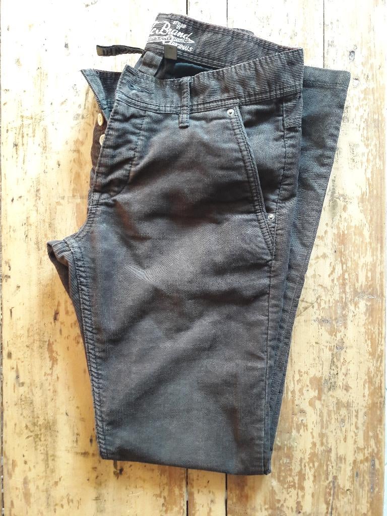 Pantalon droit velours côtelé marron EDC By Esprit, EDC, Enlèvement ou Envoi, Brun, Porté