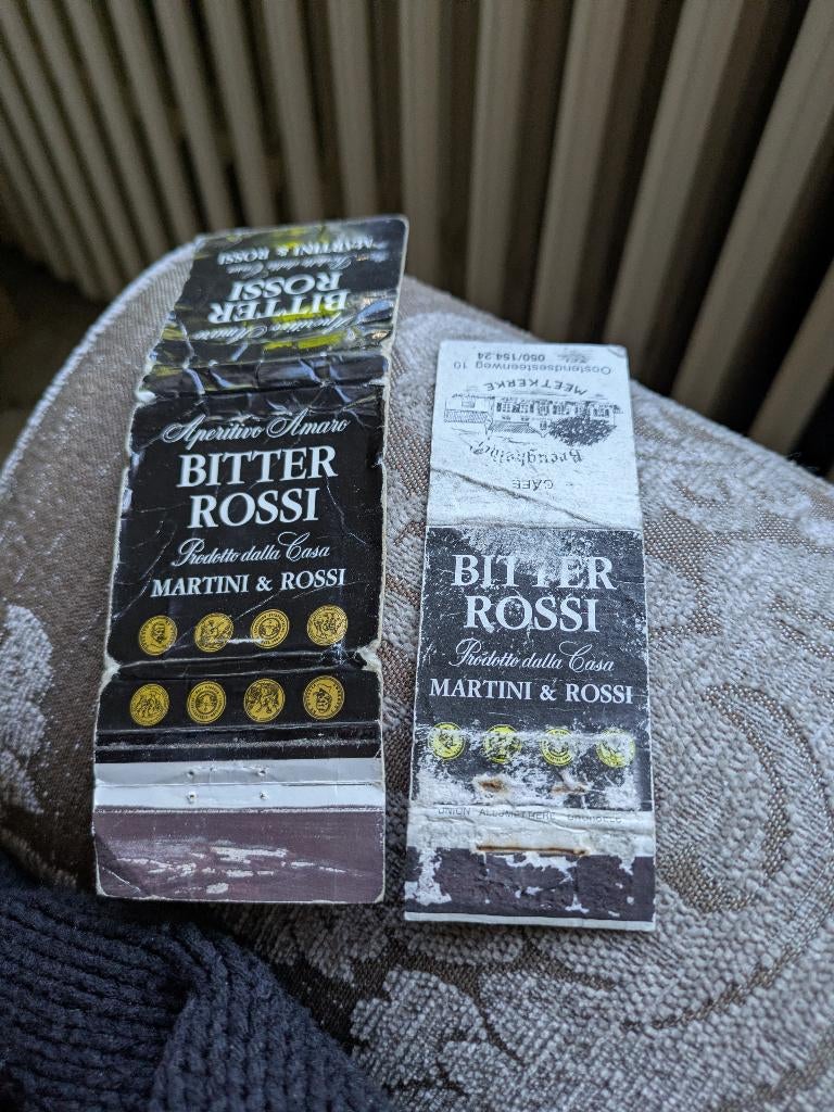 Bitter rossi, Verzamelen, Ophalen of Verzenden, Gebruikt, Luciferdoosjes of -merken