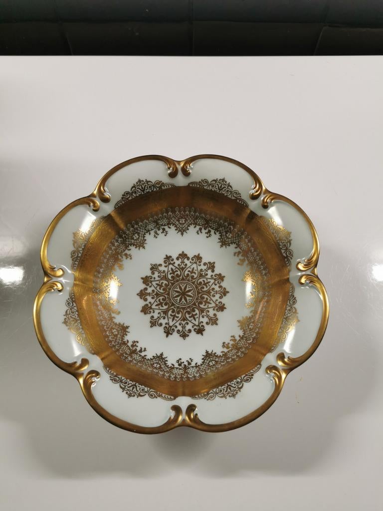 DW Karlsbader porseleinen bord, Handtassen en Accessoires, Broches, Ophalen of Verzenden, Goud, Goud