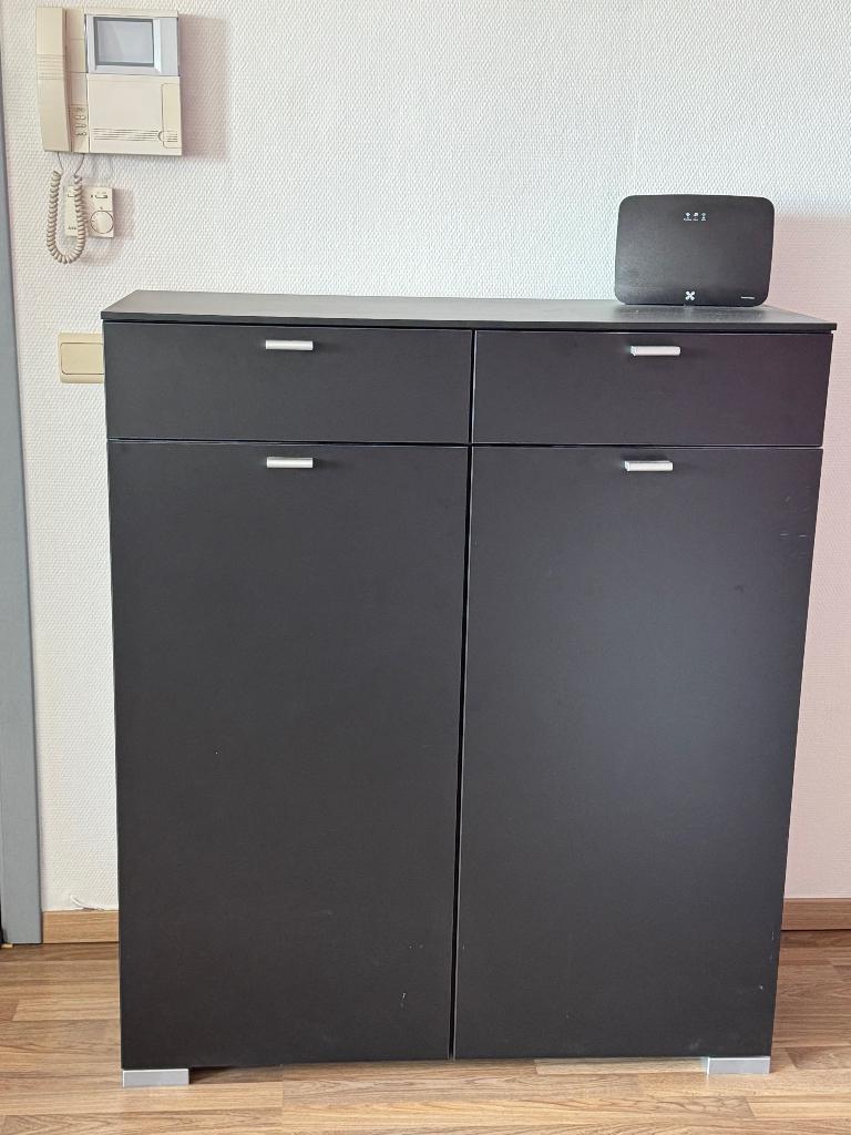 Armoire noire, Maison & Meubles, Enlèvement, Comme neuf