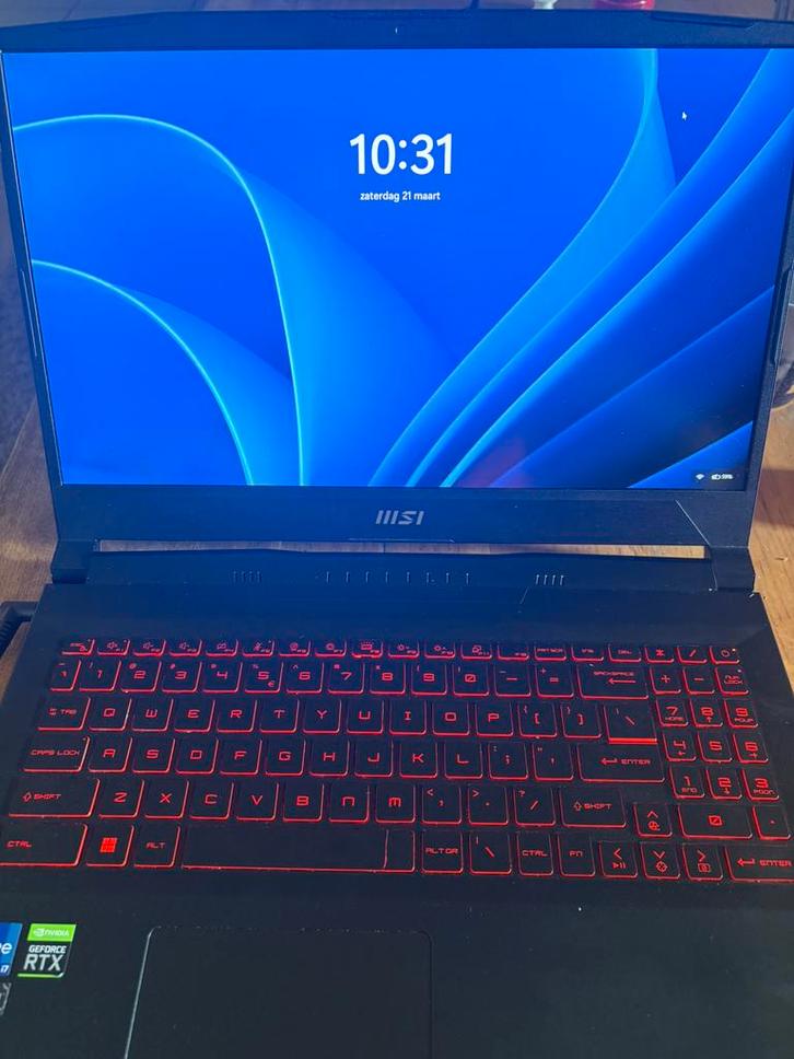 Msi gaming laptop, Computers en Software, Windows Laptops, Zo goed als nieuw, SSD, Qwerty, Gaming, Ophalen