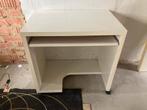 Petit bureau informatique blanc avec tablette clavier, Enlèvement, Comme neuf, Bureau