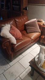 Lederen 2 en 3 zit, Huis en Inrichting, Ophalen, Gebruikt, Leer