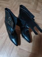 Bottines en cuir, Zwart, Lage of Enkellaarzen, Ophalen of Verzenden, Zo goed als nieuw