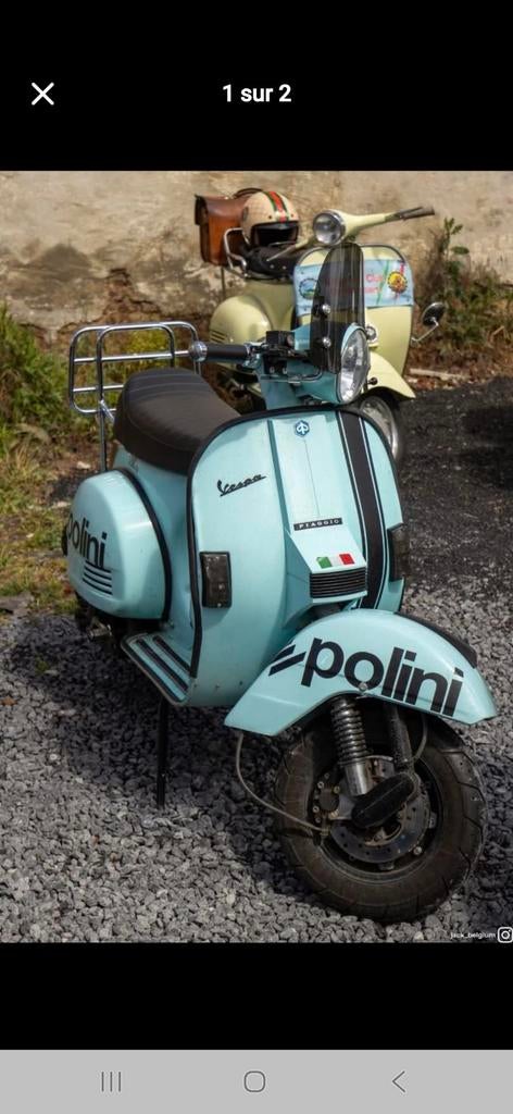 Vespa 125 px lml, Enlèvement