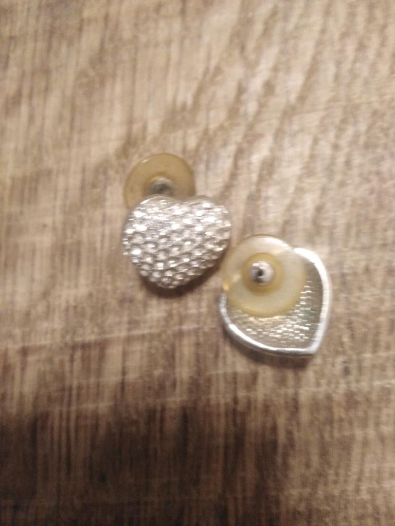 Oorbellen hart, Bijoux, Sacs & Beauté, Boucles d'oreilles, Enlèvement, Argent, Argent