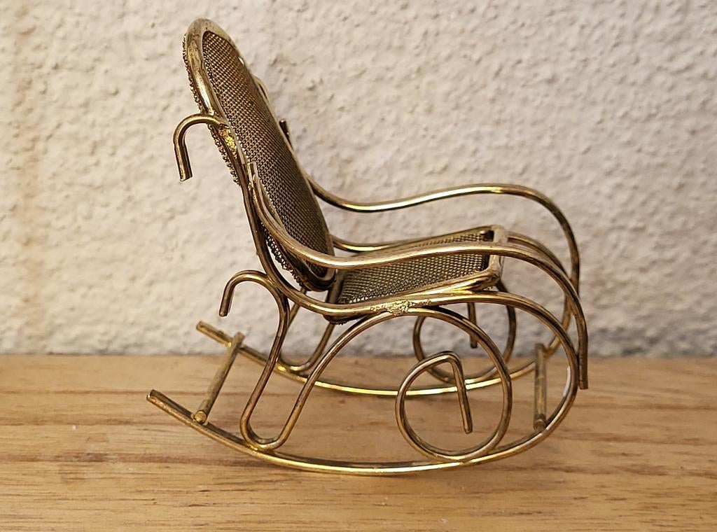 vintage miniatuur schommelstoel, Ophalen, Zo goed als nieuw, Decoratie