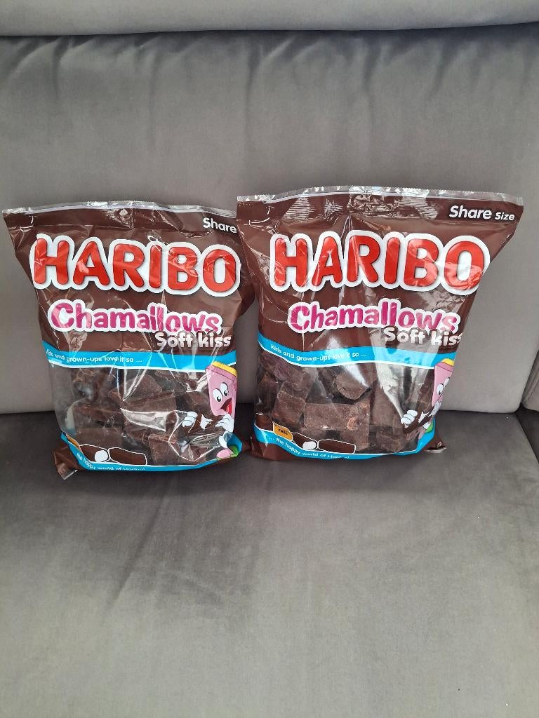 2 ongeopende zakken haribo soft kiss chamallows, Ophalen, Nieuw