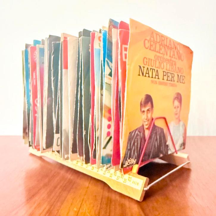 LOT VAN 5 VINTAGE PLATENHOUDERS VOOR VINYL 33/45 TOEREN 1960, Audio, Tv en Foto, Platenspelers, Gebruikt, Platenspeler-onderdeel