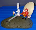 Diorama Looney Tunes Bugs Bunny et Sam le pirate, Envoi, Looney Tunes, Comme neuf, Statue ou Figurine
