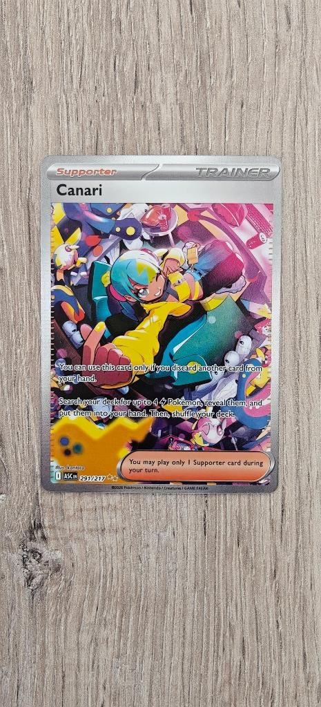 Canari 291/217 Ascended Heroes ENG, Ophalen of Verzenden, Nieuw, Losse kaart
