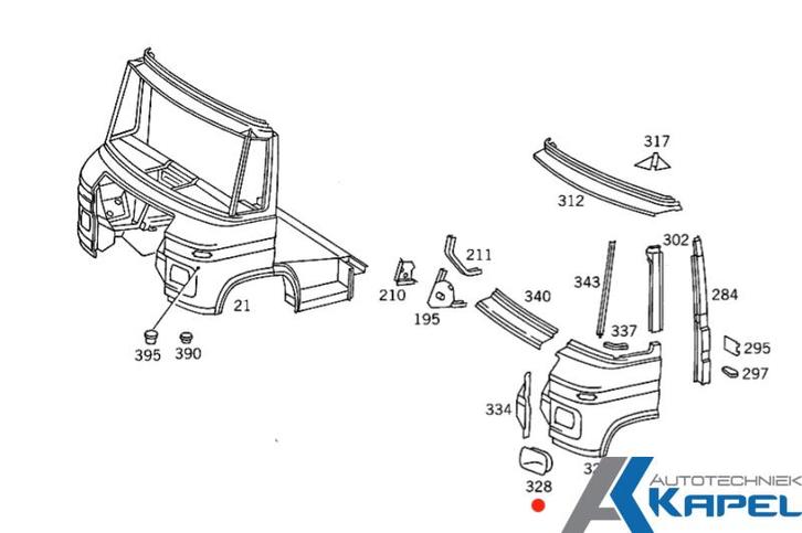 Koplamp achter behuizing Mercedes Düdo T2 recht of links, Autos : Pièces & Accessoires, Éclairage, Neuf