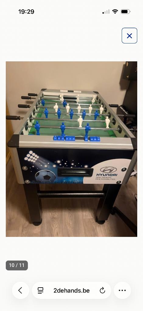 Kikkertafel (tafelvoetbal )shotter, Ophalen, Zo goed als nieuw