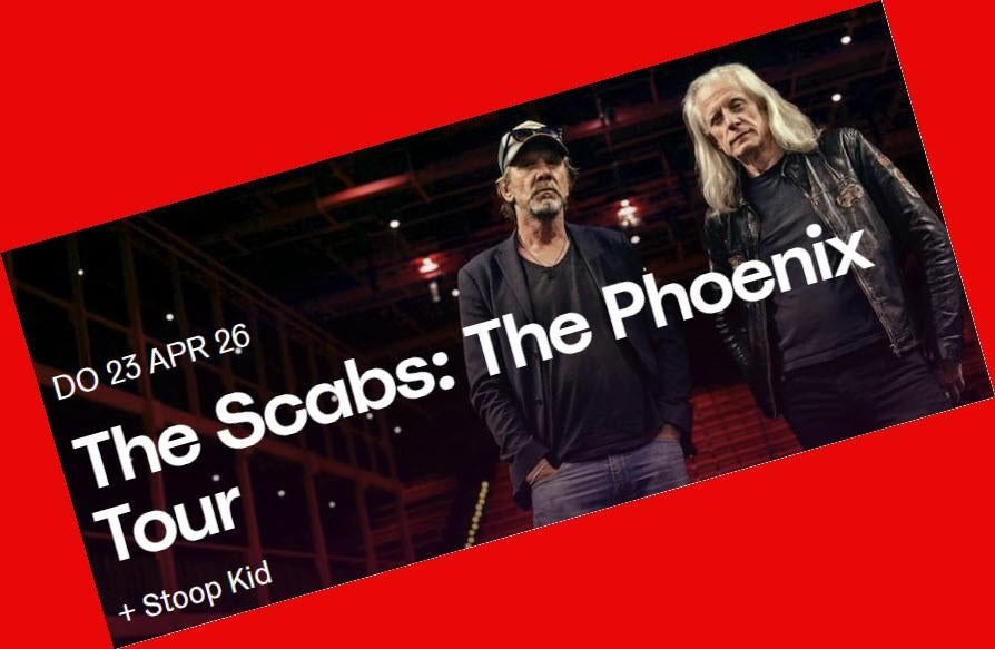 2 billets pour The Scabs : The Phoenix Tour (jeudi 23/04), Deux personnes, Avril