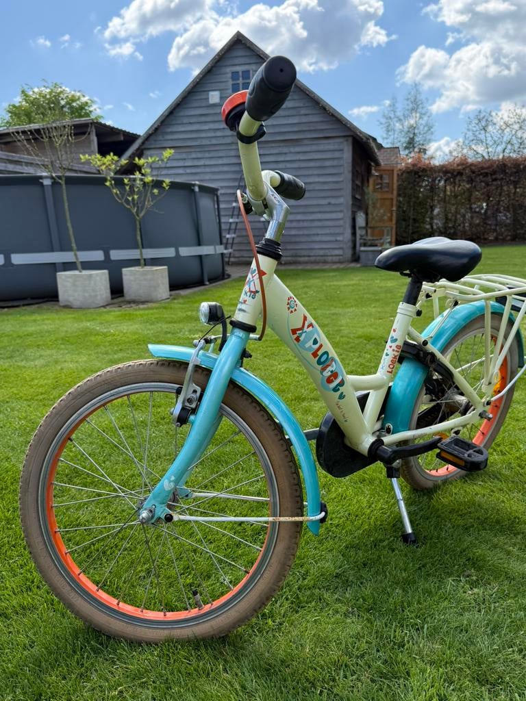 Loeki Explorer meisjesfiets, Fietsen en Brommers, Fietsen | Meisjes, Ophalen, Gebruikt, 18 inch, Handrem