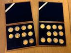 Verzameling van 21 Europese herdenkingsmedailles, Postzegels en Munten, Ophalen, Goud