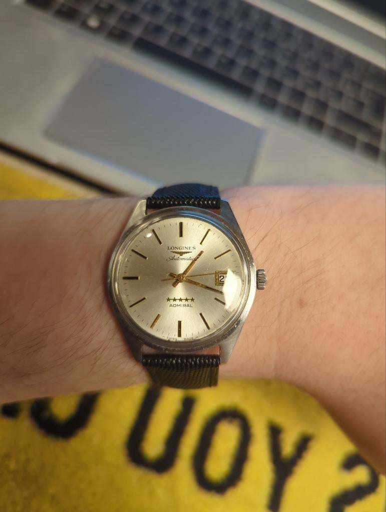 Vintage Longines Admiral, Ophalen of Verzenden, Longines