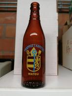 Oude gezeefdrukte bierfles "Trappist" -'t Kapittel., Ophalen of Verzenden, Zo goed als nieuw