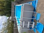 Intex frame zwembad 488x244x107cm,verwarming,zandfilterpomp, Tuin en Terras, Ophalen, Gebruikt