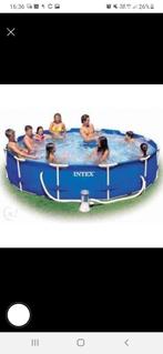 Intex zwembad+pomp+solarbowl+solarzeil en onderhoudsprodukte, Tuin en Terras, Zwembad-toebehoren, Gebruikt, Ophalen