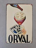 24x metalen bier bord veel soorten bier oa Orval en jup., Ophalen of Verzenden, Zo goed als nieuw, Reclamebord, Plaat of Schild