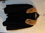 Vintage Astracan maat 44/46 met nerts kraag, Kleding | Dames, Jassen | Winter, Zwart, Maat 46/48 (XL) of groter, Gedragen, Ophalen