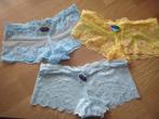 3 nieuwe hotpants lingerie shortjes slip, Ophalen of Verzenden, Slip