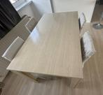 eettafel met 4 stoelen, Huis en Inrichting, Keuken | Keukenbenodigdheden, Ophalen, Zo goed als nieuw