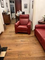 Lederen salon, Huis en Inrichting, Zetels | Zetels, Ophalen, Overige maten, Klassiek, Zo goed als nieuw