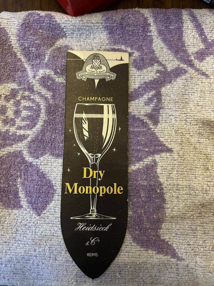 Heidsieck Champagne boekenlegger, Verzamelen, Boekenleggers, Zo goed als nieuw, Reclame, Ophalen of Verzenden