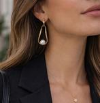 Boucles d'oreilles avec perle et bleu, Bijoux, Sacs & Beauté, Enlèvement ou Envoi, Neuf