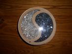 Yin-Yang met bergkristal en hematiet, Ophalen, Mineraal
