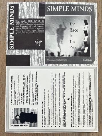 SIMPLE MINDS - The Race is the Prize * leaflet 1984 * NIEUW beschikbaar voor biedingen