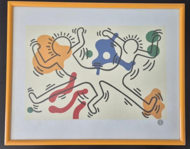Keith Haring – Dancing Figures 1986, Antiek en Kunst, Kunst | Litho's en Zeefdrukken, Ophalen of Verzenden