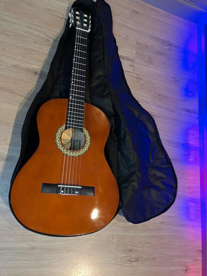 Gitaar Sheffield met zak, Muziek en Instrumenten, Snaarinstrumenten | Gitaren | Akoestisch, Gebruikt, Ophalen