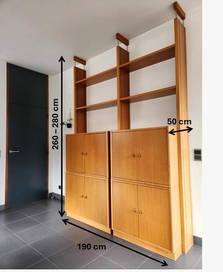 Prachtige design wandenset + kasten Hülsta, Maison & Meubles, Armoires | Étagères, Enlèvement