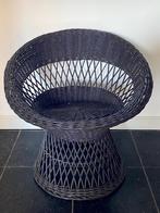 vintage rotan stoel, kuipstoel, Ophalen, Vintage bohemian, Minder dan 75 cm, Riet of Rotan